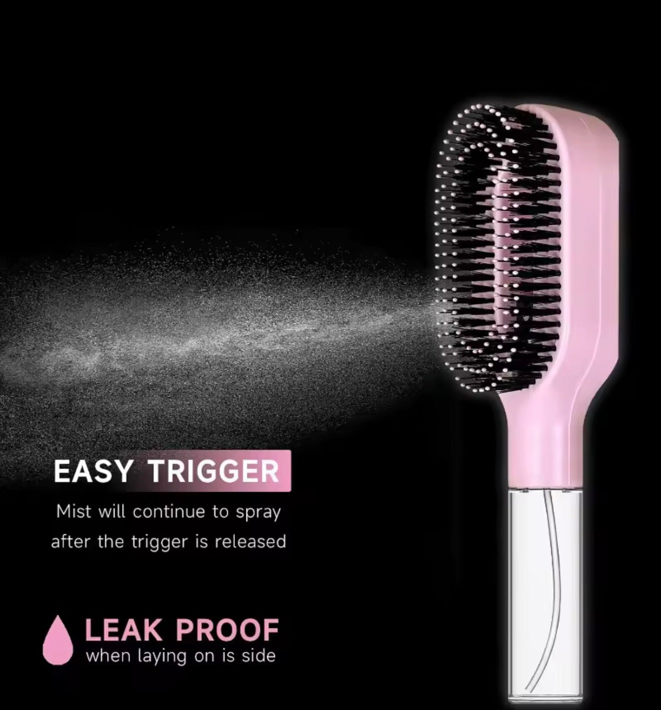 2-In-1 Hair Detangler & Slick Back￼Brush