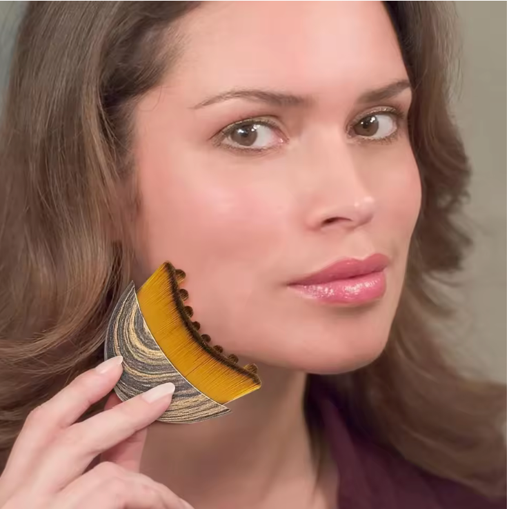 New Lymphatic Contour Care Facial Massage Brush with Storage Box for Facial Stimulating And Contouring